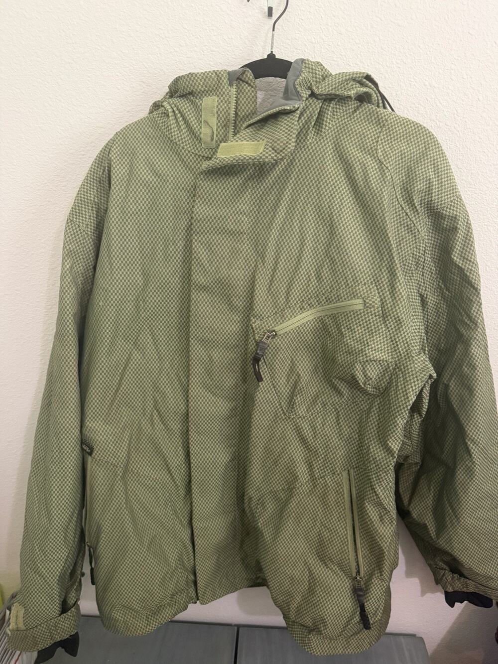 Vans Off The Wall men’s anorak snowboard jacket Men’s Checkered Size Large RARE